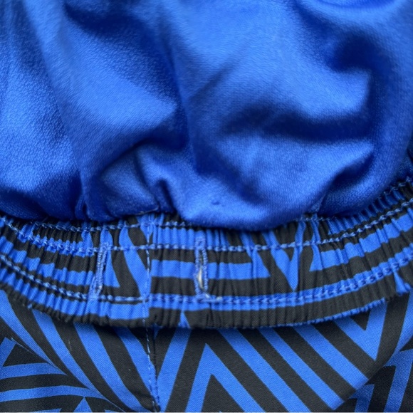 Nike Dri-Fit Women's Black & Blue Tempo Running Shorts w/ Lining - Size M - VGUC - Picture 5 of 9